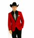 Men's Red  One Button Suit