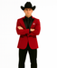 Men's Red  One Button Suit