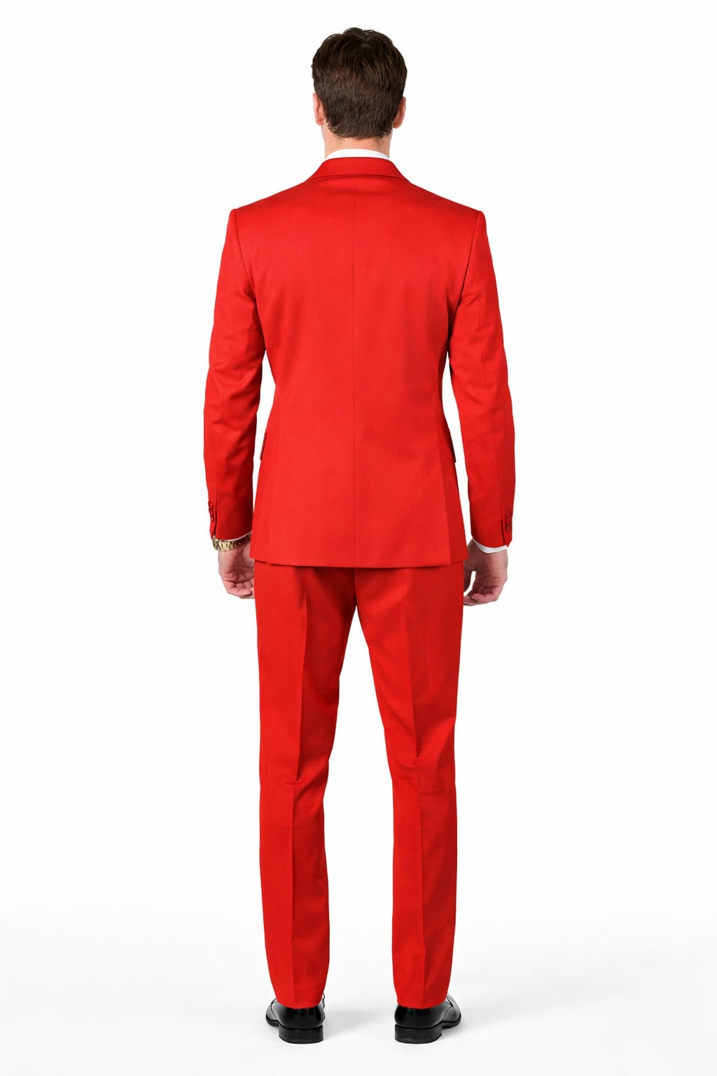 Classic Red Shawl Lapel Tuxedo for Men | 1-Button 4-Piece Suit - Image 7