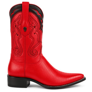 Men's Wild West Teju Lizard Skin 3X Toe Boots 29507 - Image 36