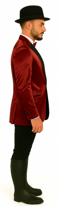 Men's Red 2 Buttons Slim Fit Solid Sharkskin Cheap Priced Blazer Jacket For Men Sport coat