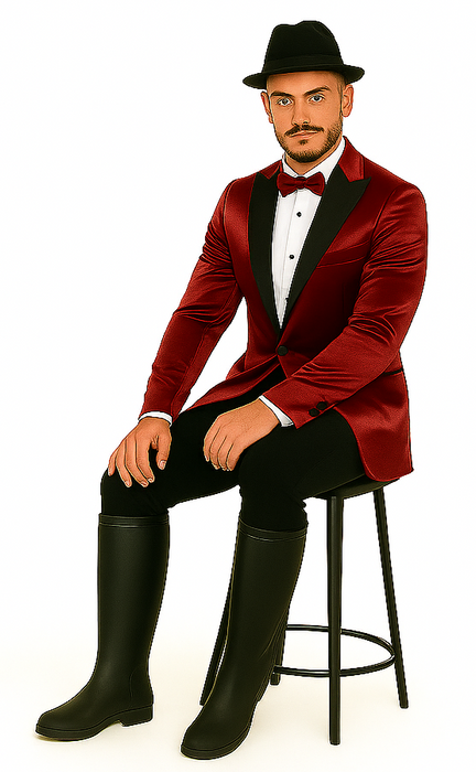 Men's Red 2 Buttons Slim Fit Solid Sharkskin Cheap Priced Blazer Jacket For Men Sport coat