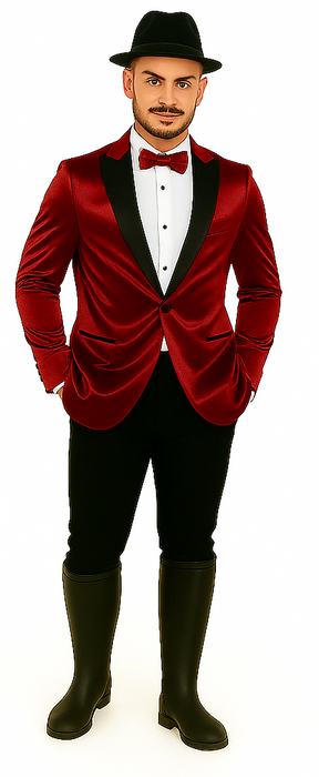 Men's Red 2 Buttons Slim Fit Solid Sharkskin Cheap Priced Blazer Jacket For Men Sport coat