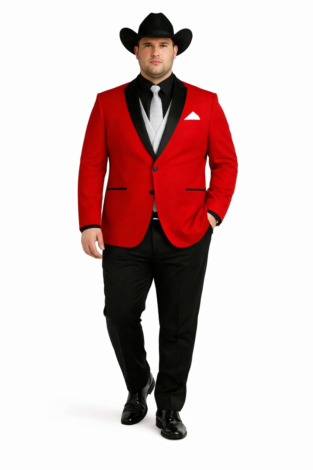 Men's Red  One Button Suit Modern Fit