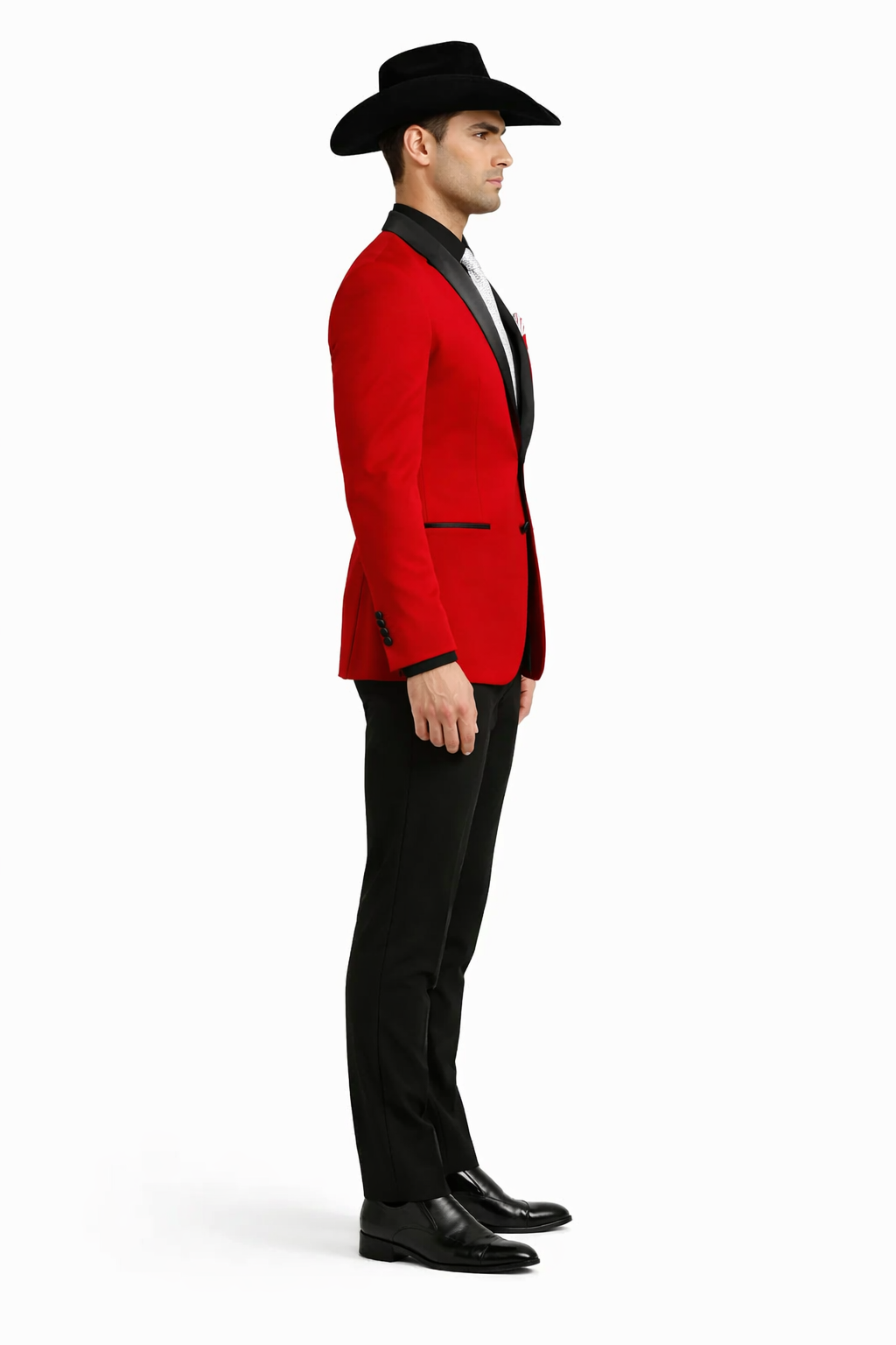 Men's Red  One Button Suit Modern Fit
