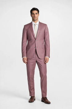 Men's Rose Gold - Dusty Rose One Chest Pocket Suits / Tuxedo