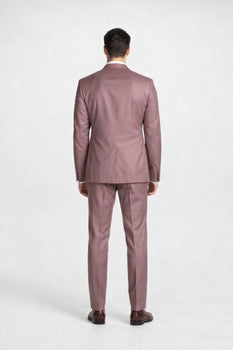Men's Rose Gold - Dusty Rose One Chest Pocket Suits / Tuxedo - Image 2