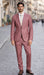 Men's Rose Gold - Dusty Rose One Chest Pocket Suits / Tuxedo