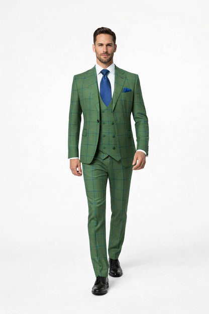 Rossi Man Max RM1841 – Men's Slim Fit 3-Piece Suit for Men