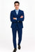 Men’s Royal Blue Modern Fit 3-Piece Vested Suit – Premium Formal Wear for Weddings & Business