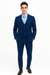 Men’s Royal Blue Modern Fit 3-Piece Vested Suit – Premium Formal Wear for Weddings & Business