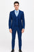 Men’s Royal Blue Modern Fit 3-Piece Vested Suit – Premium Formal Wear for Weddings & Business