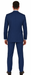 Men's Royal Blue Modern Sheen Sharkskin Design Suits