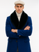 Mens Royal Blue Overcoat – Stylish Blue Carcoat & Topcoat for Winter Elegance