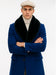 Mens Royal Blue Overcoat – Stylish Blue Carcoat & Topcoat for Winter Elegance