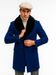 Mens Royal Blue Overcoat – Stylish Blue Carcoat & Topcoat for Winter Elegance