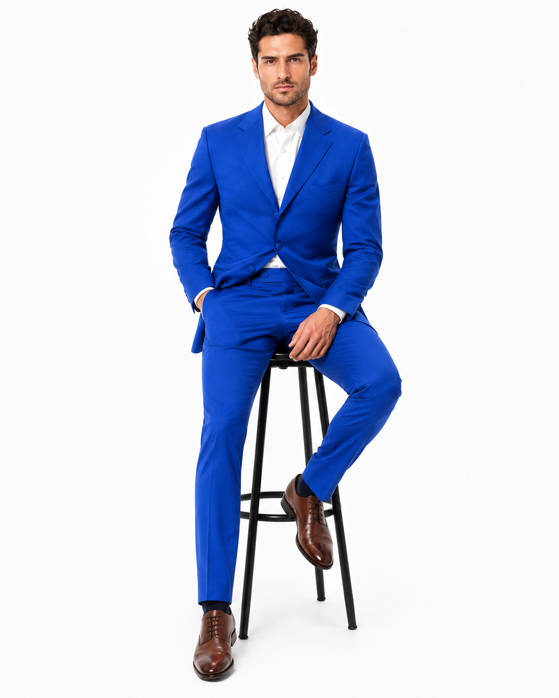 Men's Royal  Seven Button Zoot Dress Zoo t Suit - Pimp Suit - Zuit Suit for Men