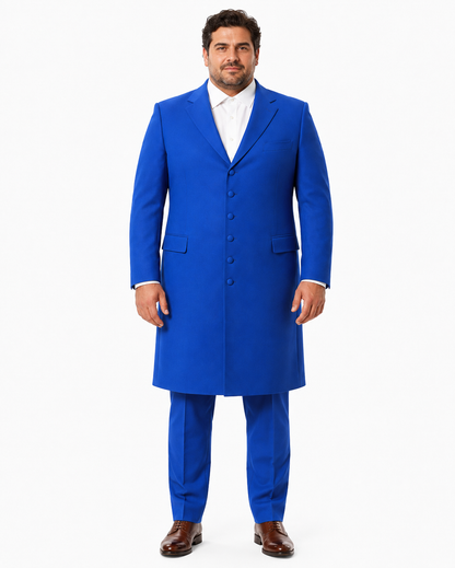 Men's Royal  Seven Button Zoot Dress Zoo t Suit - Pimp Suit - Zuit Suit for Men