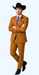 Men's Rust Classic Fit 2 Button Two-Piece Side Vents Cheap Priced Business Suits Clearance Sale