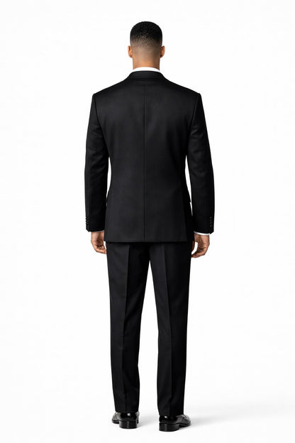 Men'S 2 Buttons Tuxedo 2 Buttons Tuxedo Jacket + Pants Satin - Image 2