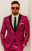 Mens Sequin Suit - Sparkly Suit - Pink Fabric Glitter Suit