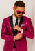 Mens Sequin Suit - Sparkly Suit - Pink Fabric Glitter Suit