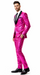 Mens Sequin Suit - Sparkly Suit - Pink Fabric Glitter Suit