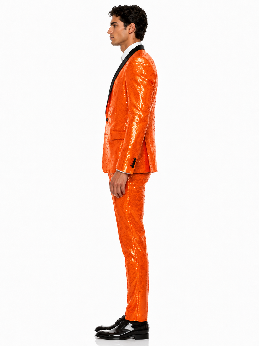 Mens Sequin Suit - Sparkly Suit - Pink Fabric Glitter Suit
