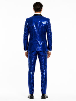 Mens Sequin Suit - Sparkly Suit - Pink Fabric Glitter Suit