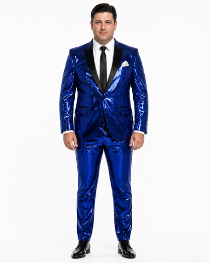 Mens Sequin Suit - Sparkly Suit - Pink Fabric Glitter Suit