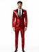 Mens Sequin Suit - Sparkly Suit - Pink Fabric Glitter Suit