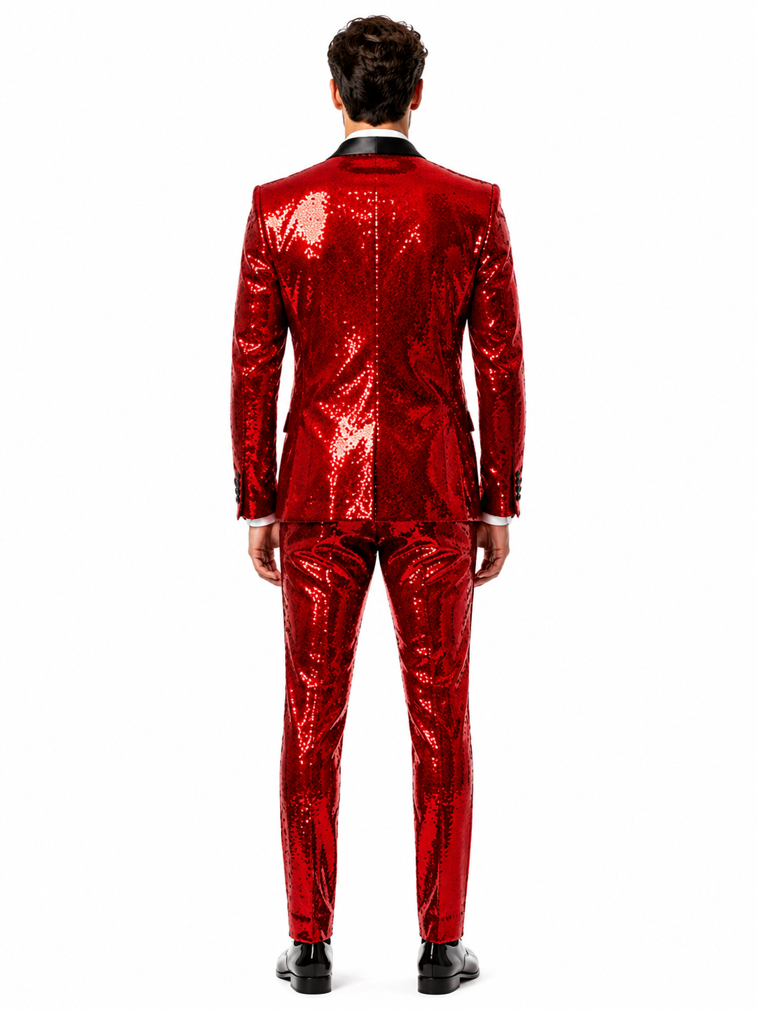Mens Sequin Suit - Sparkly Suit - Pink Fabric Glitter Suit
