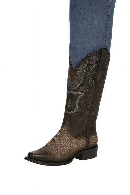 Men's Shark Skin Boots Grey European Toe - Image 8