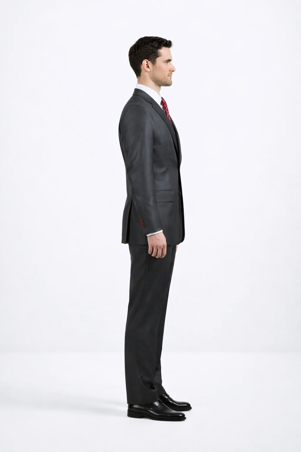 Mens Sharkskin Suits Two Button Suit New Edition Shiny Flashy Sharkskin Black