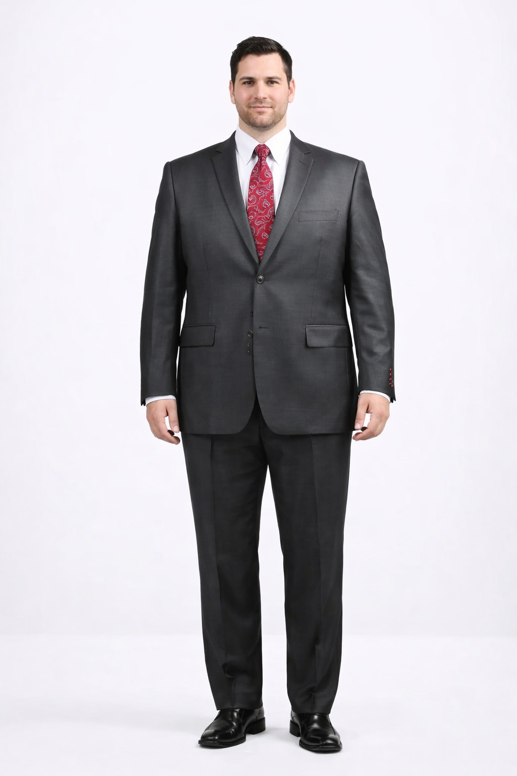 Mens Sharkskin Suits Two Button Suit New Edition Shiny Flashy Sharkskin Black