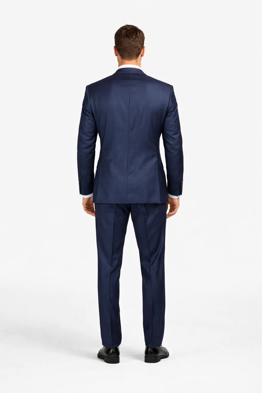 Mens Sharkskin Suits Two Button Suit New Edition Shiny Flashy Sharkskin Dark Navy Blue Suit For Men