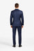 Mens Sharkskin Suits Two Button Suit New Edition Shiny Flashy Sharkskin Dark Navy Blue Suit For Men