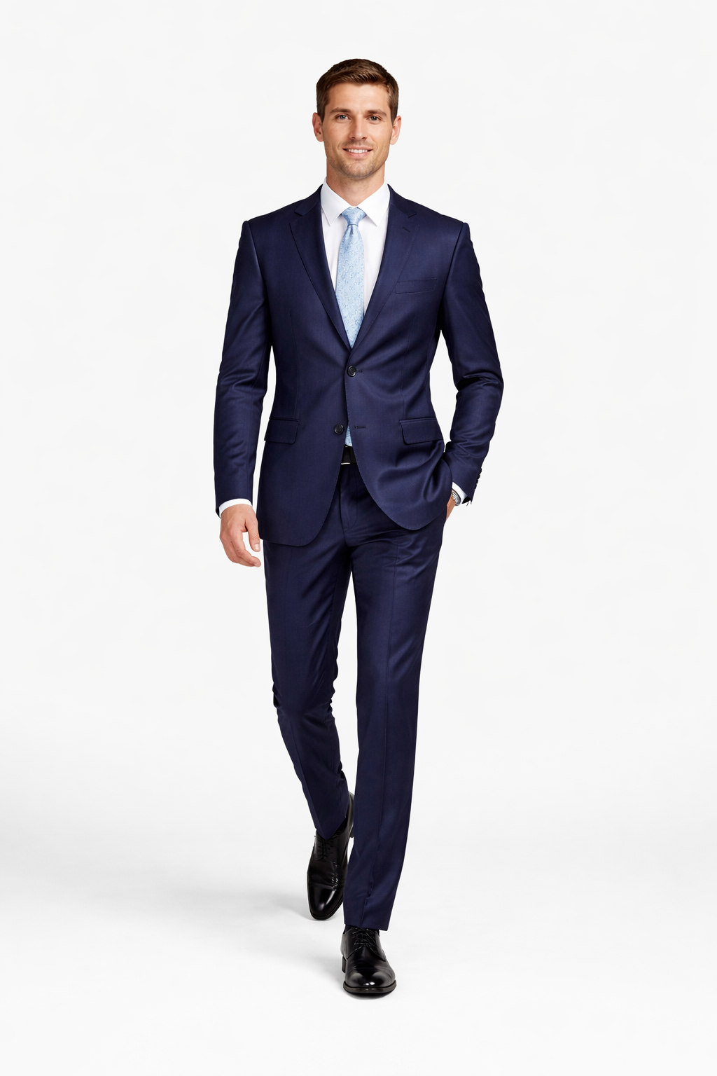 Mens Sharkskin Suits Two Button Suit New Edition Shiny Flashy Sharkskin Dark Navy Blue Suit For Men