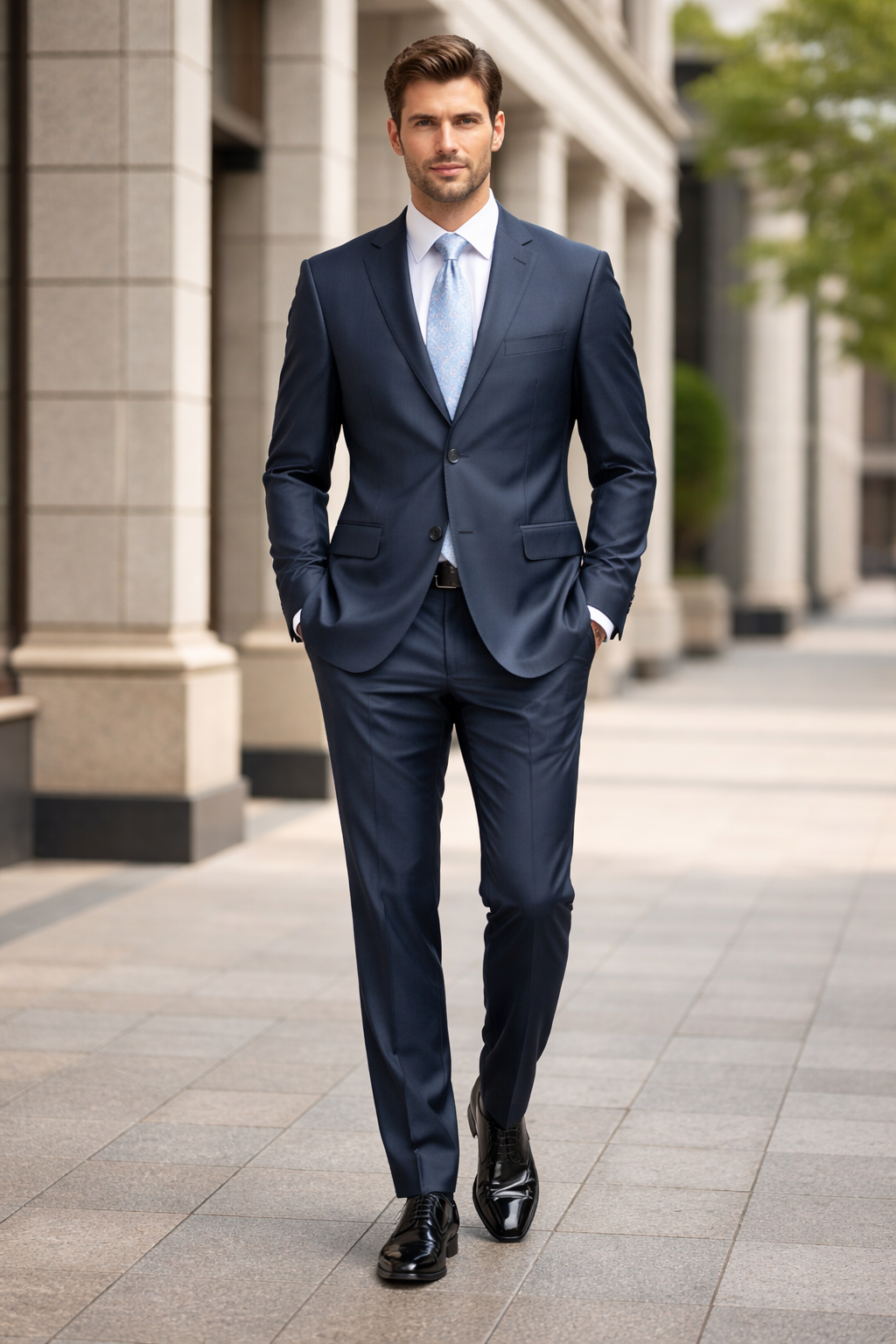 Mens Sharkskin Suits Two Button Suit New Edition Shiny Flashy Sharkskin Dark Navy Blue Suit For Men