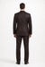 Mens Sharkskin Suits Two Button Suit New Edition Shiny Sharkskin Dark Brown