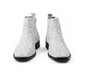 Men'S Short Boots Men'S Genuine White Full Quill Ostrich Dress Boot Ankle Dress Style For Man