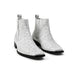 Men'S Short Boots Men'S Genuine White Full Quill Ostrich Dress Boot Ankle Dress Style For Man