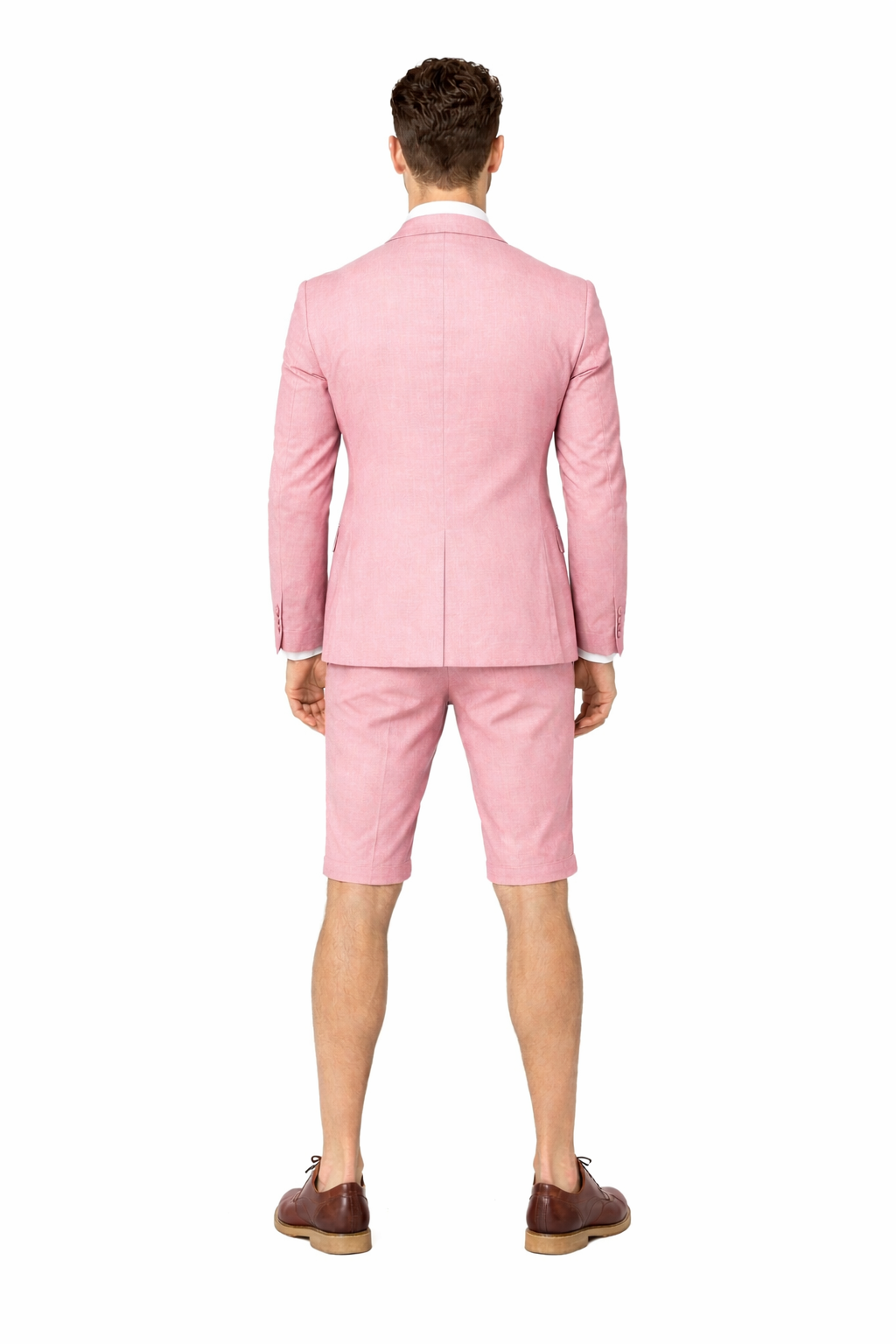 Mens Short Pants Suit Set Mens Suit For Men  Pink