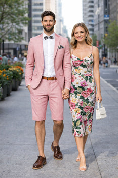 Mens Short Pants Suit Set Mens Suit For Men Pink — MensUSA Mens Short Pants Suit Set Mens Suit For Men Pink — MensUSA