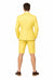 Mens Short Pants Suit Set Mens Yellow  Suit For Men