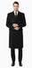 Men'S Six Buttons Black Fully Lined Men'S Overcoat Long Coat Winter Men'S Topcoat Sale