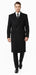 Men'S Six Buttons Black Fully Lined Men'S Overcoat Long Coat Winter Men'S Topcoat Sale