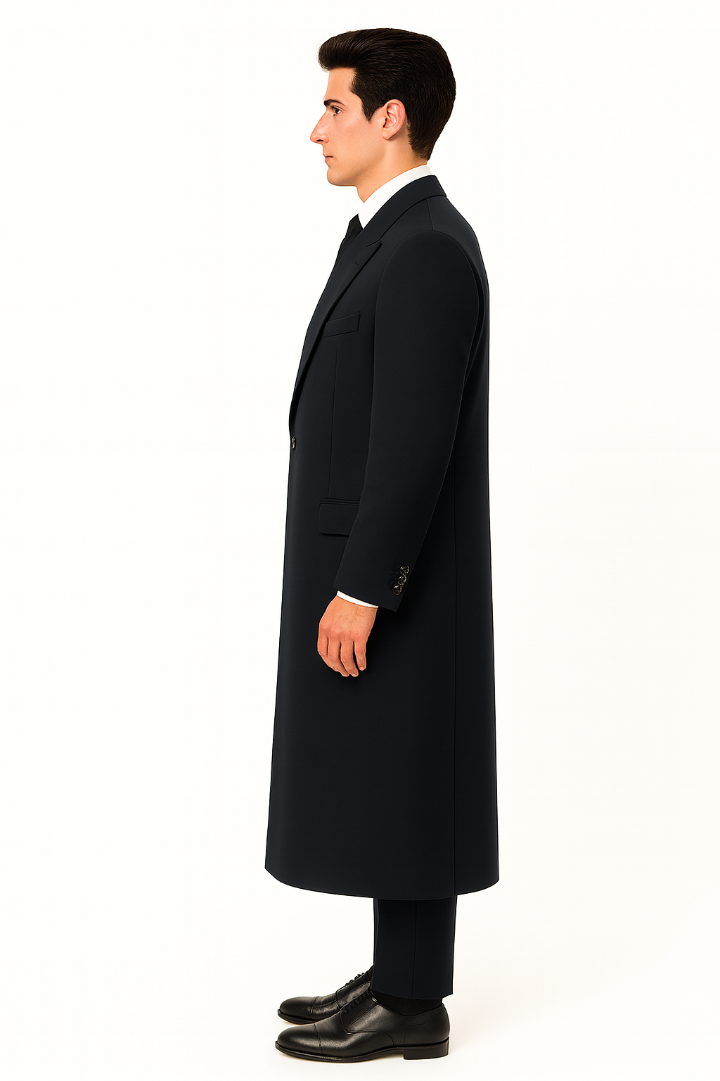  Fully Lined Men'S Overcoat 