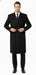 Men'S Six Buttons Black Fully Lined Men'S Overcoat Long Coat Winter Men'S Topcoat Sale