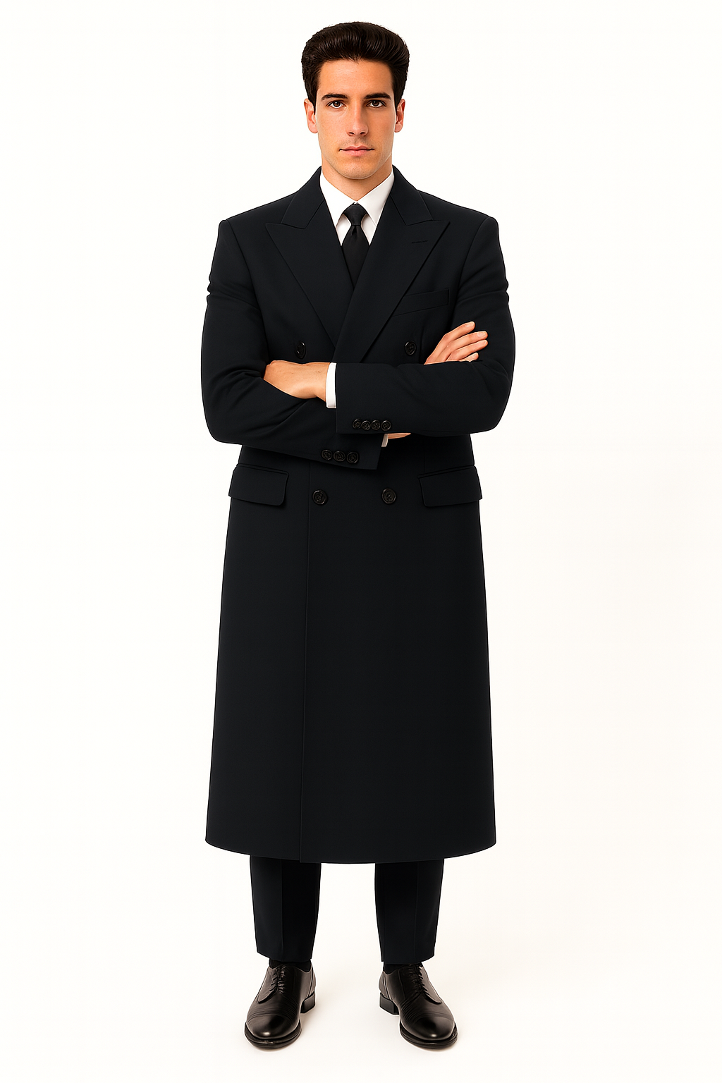  Fully Lined Men'S Overcoat 